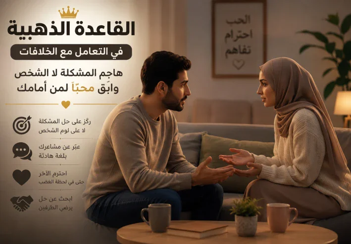 👑القاعدة الذهبية في التعامل مع الخلافات