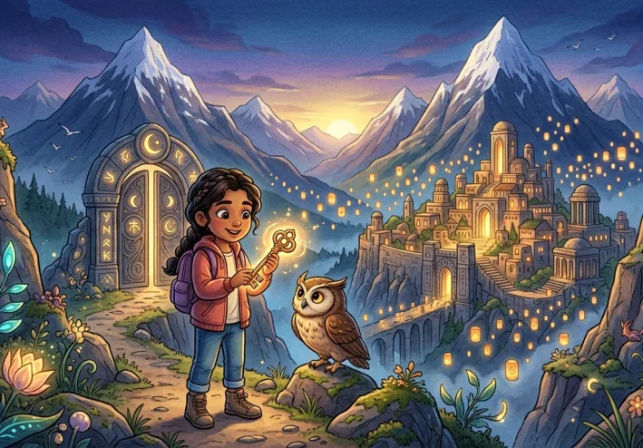 🦉 يارا ومفتاح المدينة المخفية