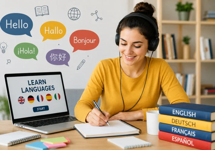 تعلم اللغات بطريقة صحيحة