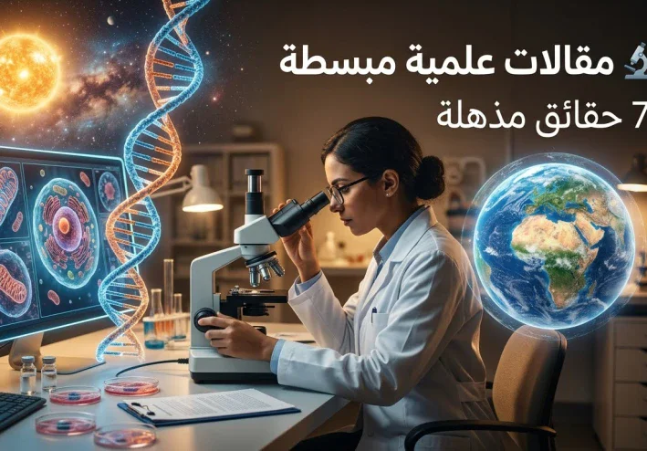 🔬🧠 مقالات علمية مبسطة: 7 حقائق مذهلة تشرح كيف يعمل عالمنا
