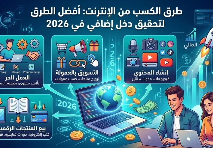 💰أفضل طرق الكسب من الإنترنت وتحقيق دخل إضافي في 2026