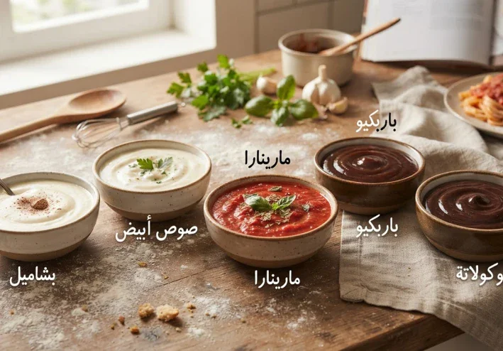 أسرار الصوصات المنزلية: دليلك الشامل لرفع مستوى أطباقك بمذاق ينافس أشهر المطاعم