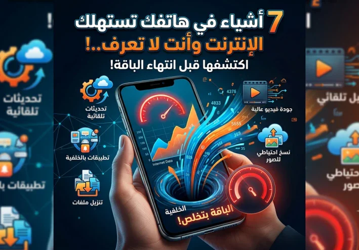 7 اشياء في هاتفك تستهلك الانترنت و انت لا تعرف..اكتشفها قبل انتهاء الباقة