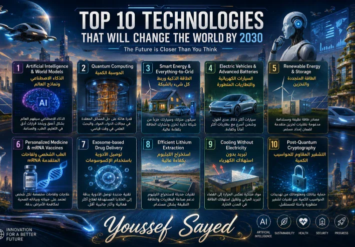 أهم 10 تقنيات ستغير العالم في المستقبل.. كيف ستتغير حياتنا بحلول 2030؟