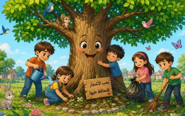 🌳 الشجرة التي تحب الأطفال