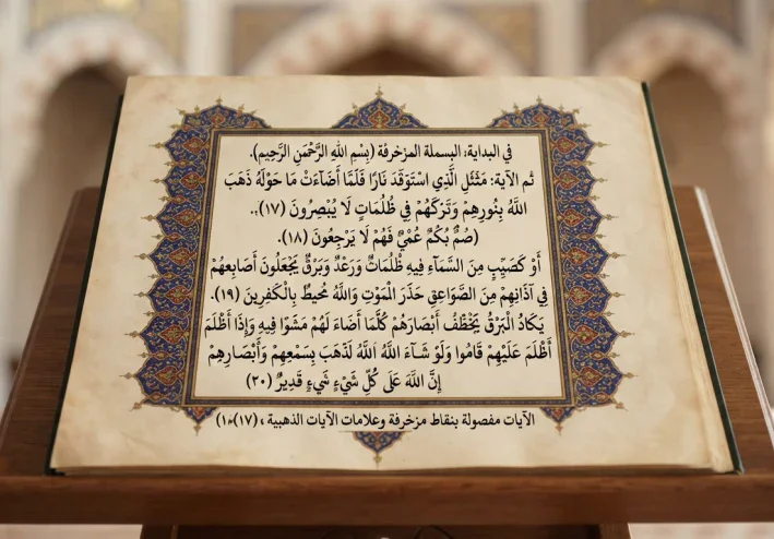 تفسير سورة البقرة من الاية 17 إلي 20