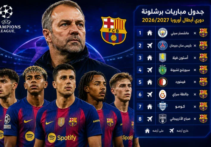 قرعه برشلونه وأقوى اختبارات لبرشلونة بعد الصفقات الجديدة