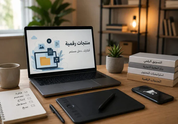 الربح من بيع المنتجات الرقمية : كيف تبدأ مشروعًا من المنزل؟