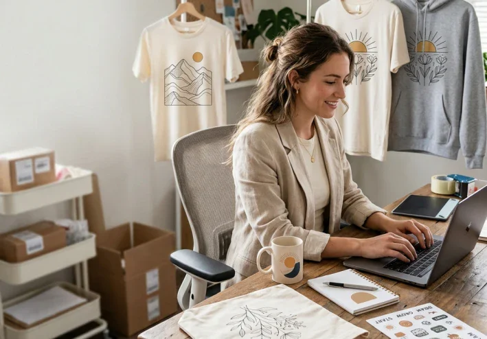 كيف تبدأ مشروع Print on Demand من الصفر بدون تخزين أو شحن المنتجات؟