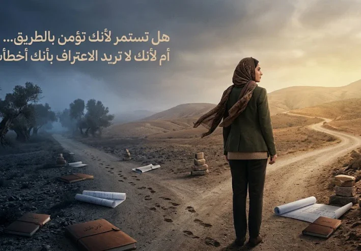 هل تستمر لأنك تؤمن بالطريق… أم لأنك لا تريد الاعتراف بأنك أخطأت؟