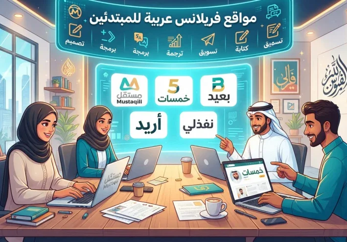 مواقع فريلانس عربية للمبتدئين