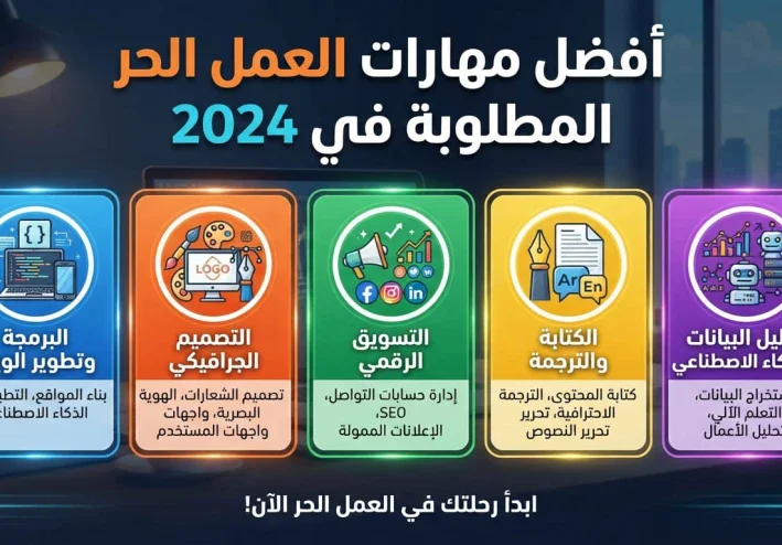 أفضل مهارات العمل الحر المطلوبة