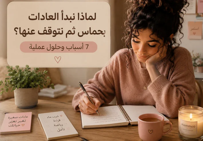 لماذا نبدأ العادات بحماس ثم نتوقف عنها ؟ 7 اسباب وحلول عمليه .