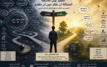 هل التفكير الزائد يحل المشكلات أم يصنع مشكلات جديدة؟ دراسة في حدود التفكير بين التحليل العقلي والاجترار النفسي