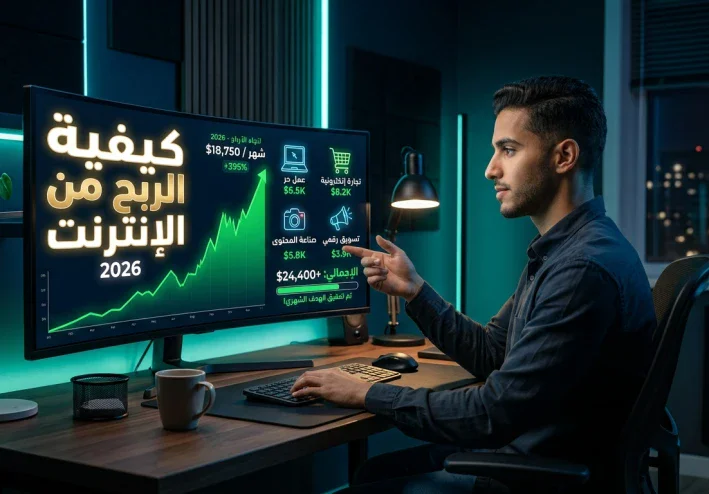 الربح من الإنترنت في 2026: كيف تبدأ من الصفر وتبني مصدر دخل حقيقي؟