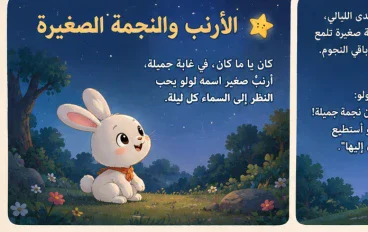 الأرنب والنجمة الصغيرة 