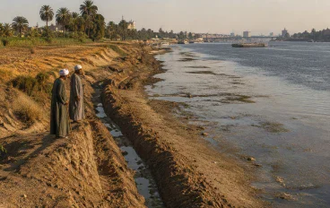 انحسار مياه النيل في السودان يثير قلق المزارعين والسكان