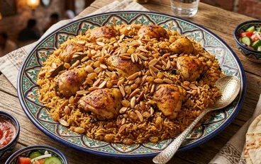 طريقة عمل الكبسة السعودية بالدجاج خطوة بخطوة