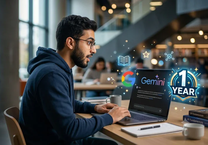 جوجل تفاجئ الطلاب.. سنة كاملة من Gemini مجانًا ومميزات ذكاء اصطناعي جديدة للدراسة 🤖🎓