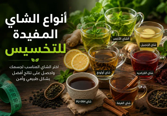 أنواع الشاي المفيدة للتخسيس: 7 أنواع قد تساعدك على إنقاص الوزن بطريقة طبيعية