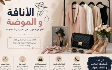 "سر الأناقة: دليل شامل للموضة والأناقة في عالم متجدد"