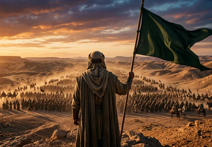 ⚔️ ثلاثة قادة سقطوا… ثم أمسك رجلٌ بالراية فغيّر مصير الجيش!  في السنة الثامنة للهجرة، خرج جيش من المسلمين متجهًا إلى مؤت