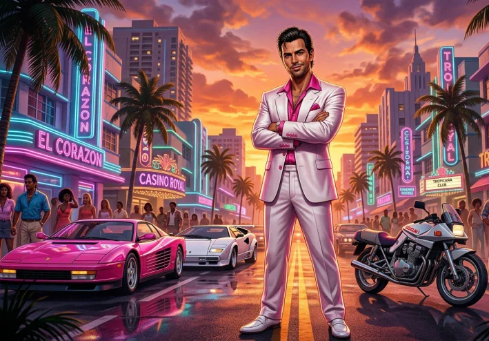 GTA Vice City: اللعبة التي أعادت تعريف عالم الجريمة في ألعاب الفيديو
