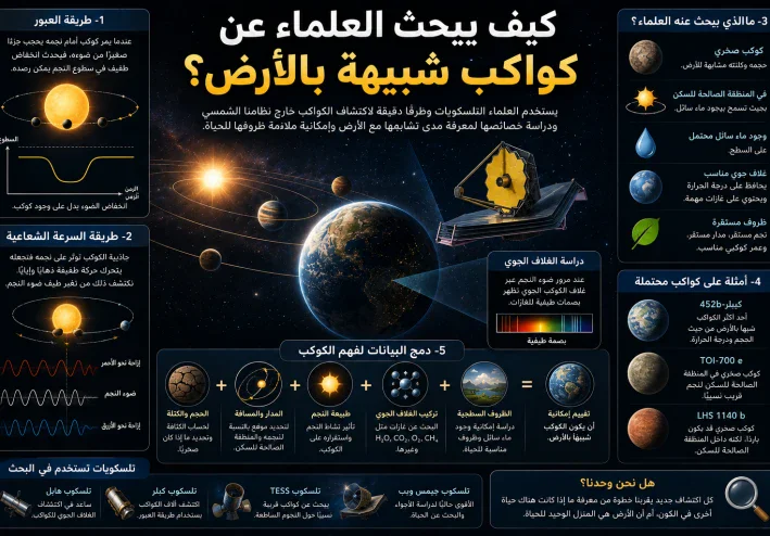 كيف يبحث العلماء عن كواكب شبيهة بالأرض؟