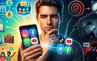 مميزات مواقع التواصل الاجتماعي وأضرارها: بين التواصل والإدمان