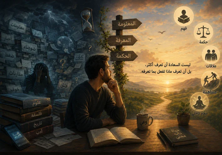 هل كثرة المعرفة تجعل الإنسان أكثر سعادة؟