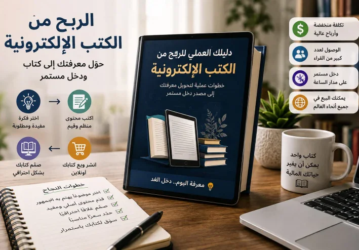 الربح من الكتب الإلكترونية: كيف تنشئ كتابًا وتبيعه عبر الإنترنت؟