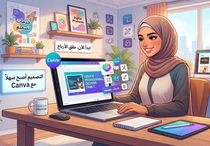 الربح من التصميم باستخدام Canva: دليلك لبدء العمل وتحقيق دخل من الإنترنت
