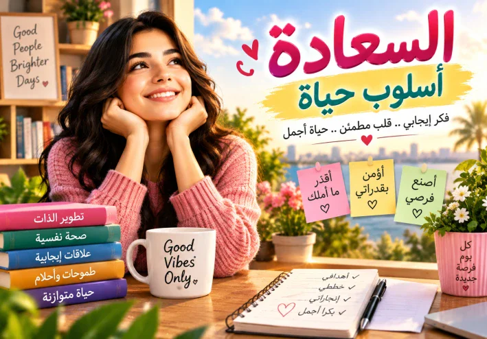 الوصفة السحرية للسعادة والعيش بالإيجابية