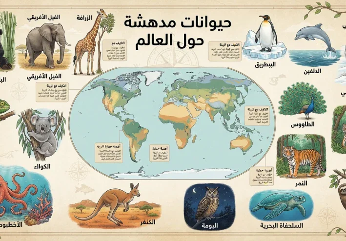 حيوانات مدهشة حول العالم