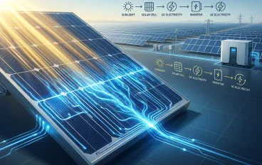 تحويل ضوء الشمس مباشرة إلى كهرباء