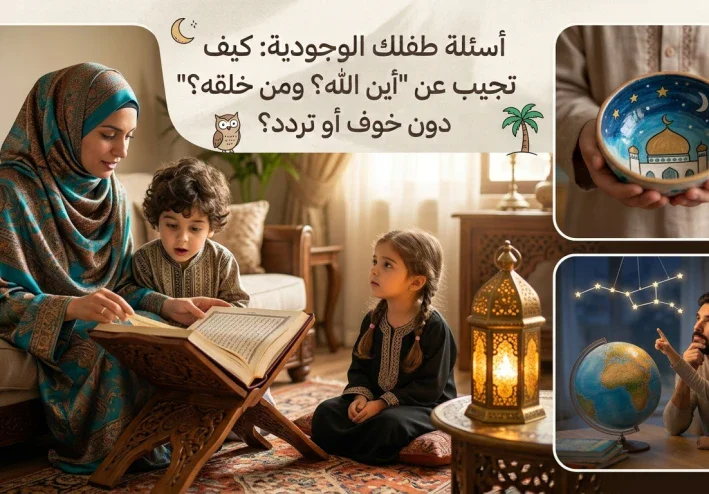 ​أسئلة طفلك الوجودية: كيف تجيب عن "أين الله؟ ومن خلقه؟" دون خوف أو تردد؟