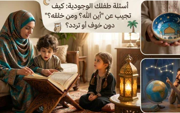 ​أسئلة طفلك الوجودية: كيف تجيب عن "أين الله؟ ومن خلقه؟" دون خوف أو تردد؟