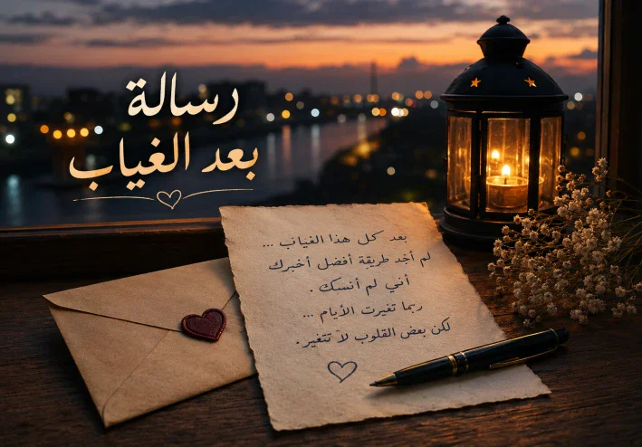 رسالة بعد الغياب