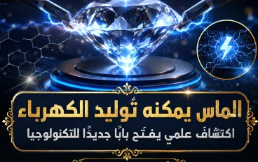 💎 الماس يمكنه توليد الكهرباء.. اكتشاف علمي يفتح بابًا جديدًا للتكنولوجيا 