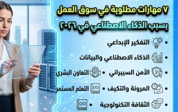 7 مهارات مطلوبة في سوق العمل بسبب الذكاء الاصطناعي في 2026