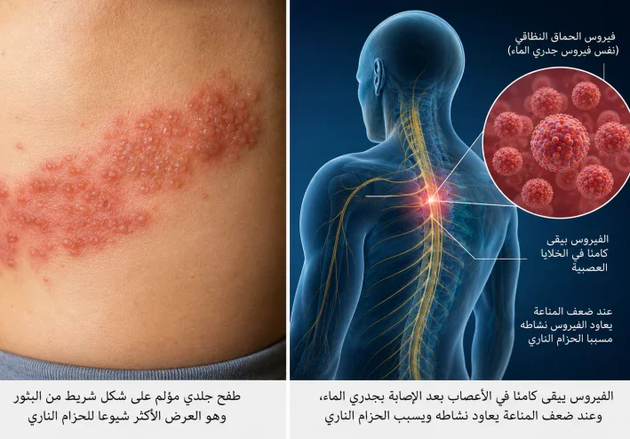 الحزام الناري :الأعراض و الأسباب و العلاج و الوقاية