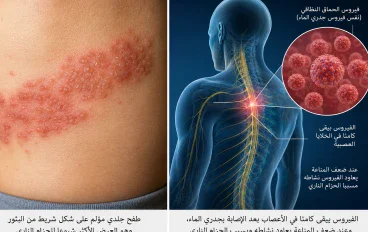 الحزام الناري :الأعراض و الأسباب و العلاج و الوقاية 