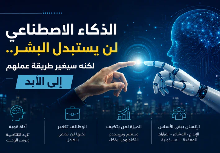 الذكاء الاصطناعي لن يستبدل البشر.. لكنه سيغير طريقة عملهم إلى الأبد