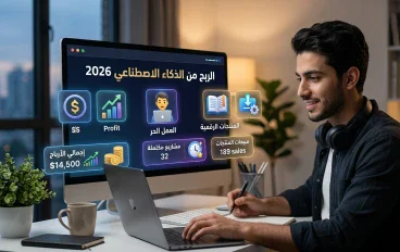 7 طرق حقيقية للربح من الذكاء الاصطناعي في 2026 بدون رأس مال كبير