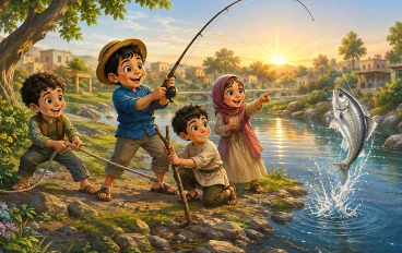 الاصدقاء و السمكة الفضية
