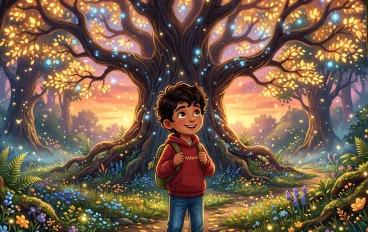 🌳 مروان والشجرة التي كانت تسمع الأمنيات