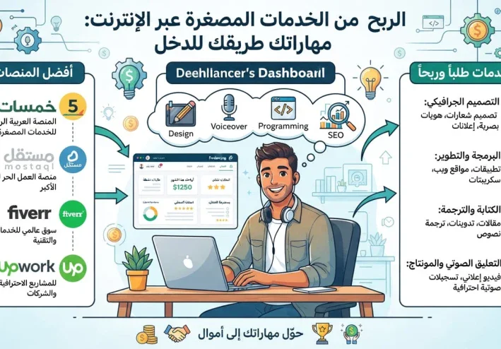 الربح من بيع الخدمات المصغرة عبر الإنترنت: دليل للمبتدئين