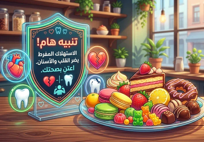 🍩 الحلويات: متعة لذيذة ومخاطر خفية