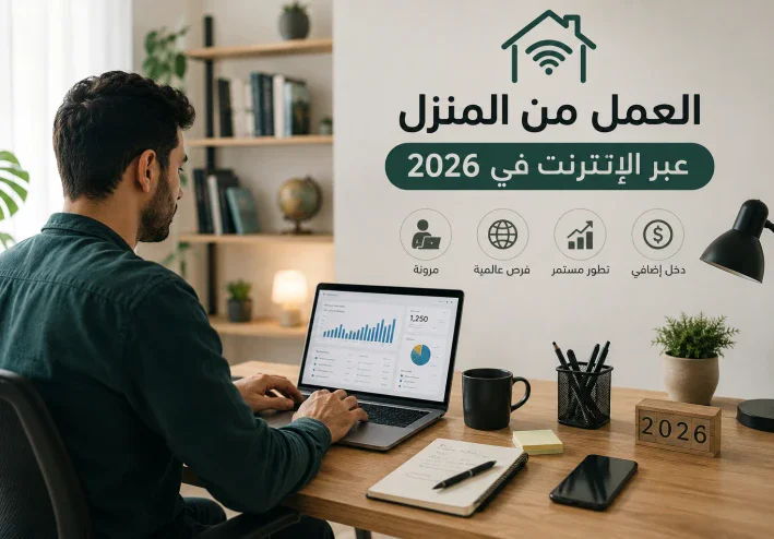 10 مواقع للعمل من المنزل في 2026.. وظائف أونلاين للمبتدئين بدون خبرة.