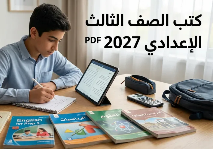 تحميل جميع كتب الصف الثالث الإعدادي الترم الأول 2027 PDF جميع المواد
